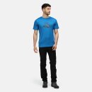 Fingal Slogan Active T-Shirt Blau 4XL